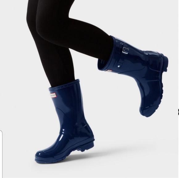 Hunter Shoes - NEW Hunter Original Short Navy Gloss Boots